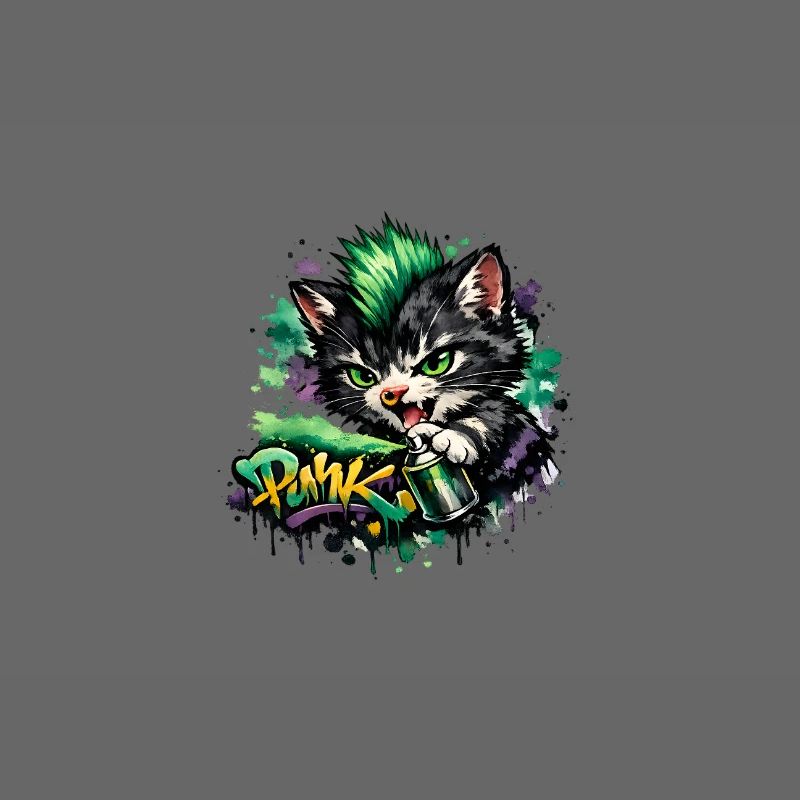 Graffiti Spray pour chats Art néon
