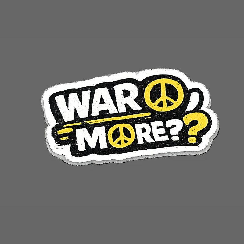 War No More – Sticker Peace & Humanity