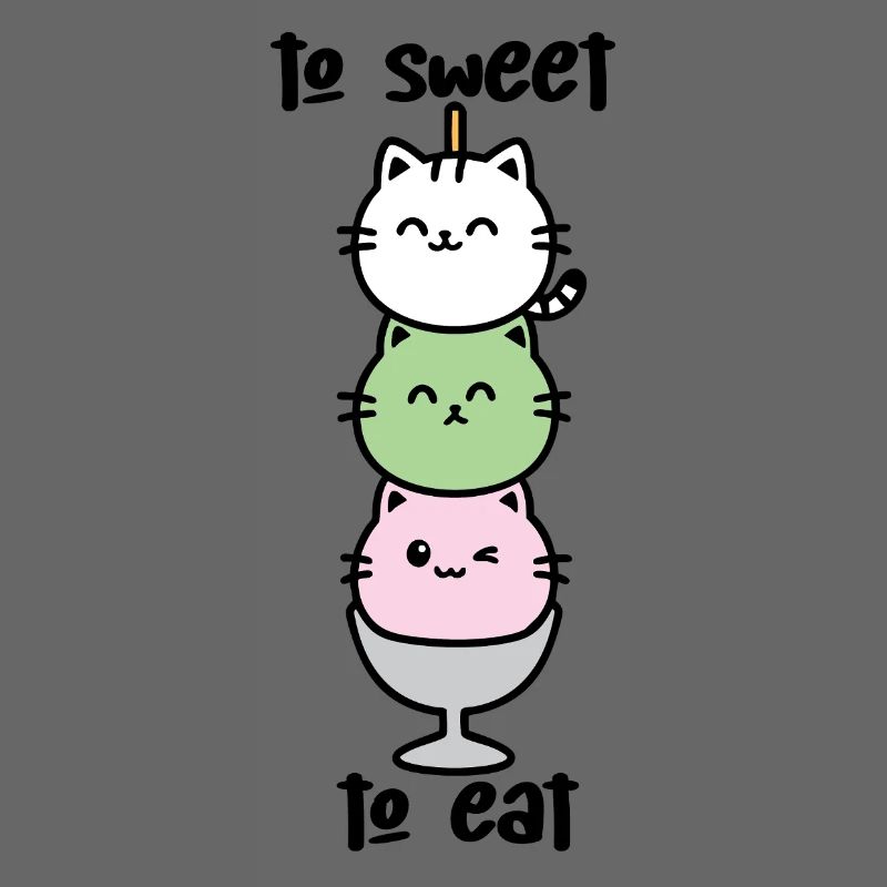 Katzen-Turm Eiscreme Stack