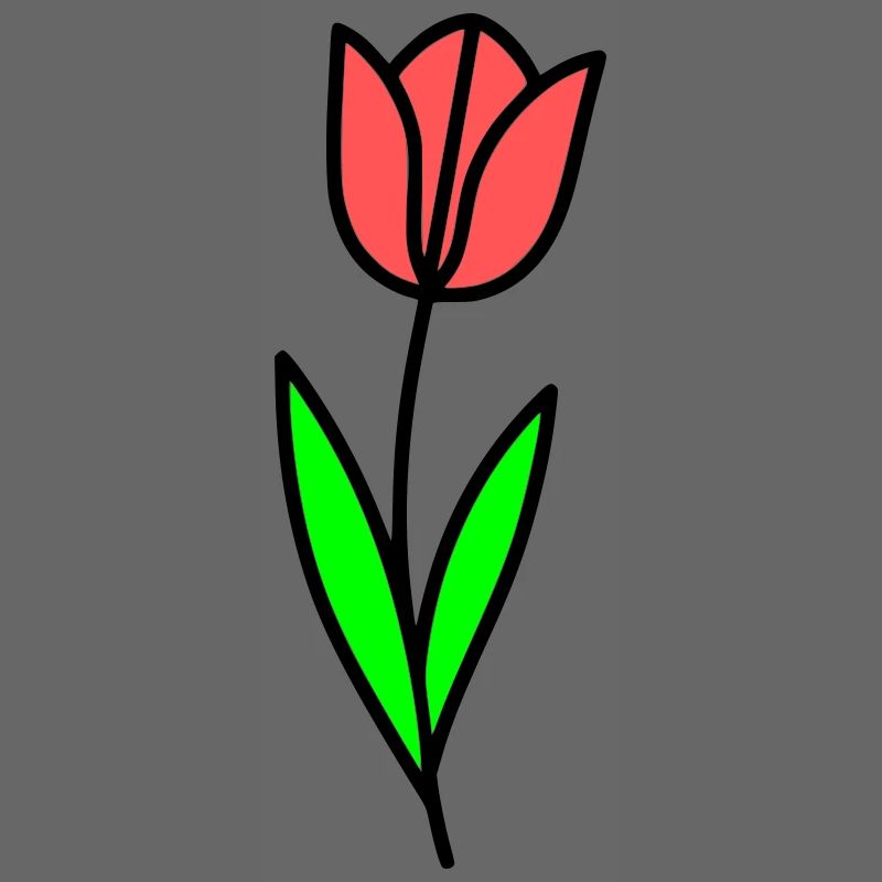 Tulpe Blume Blüte Comic