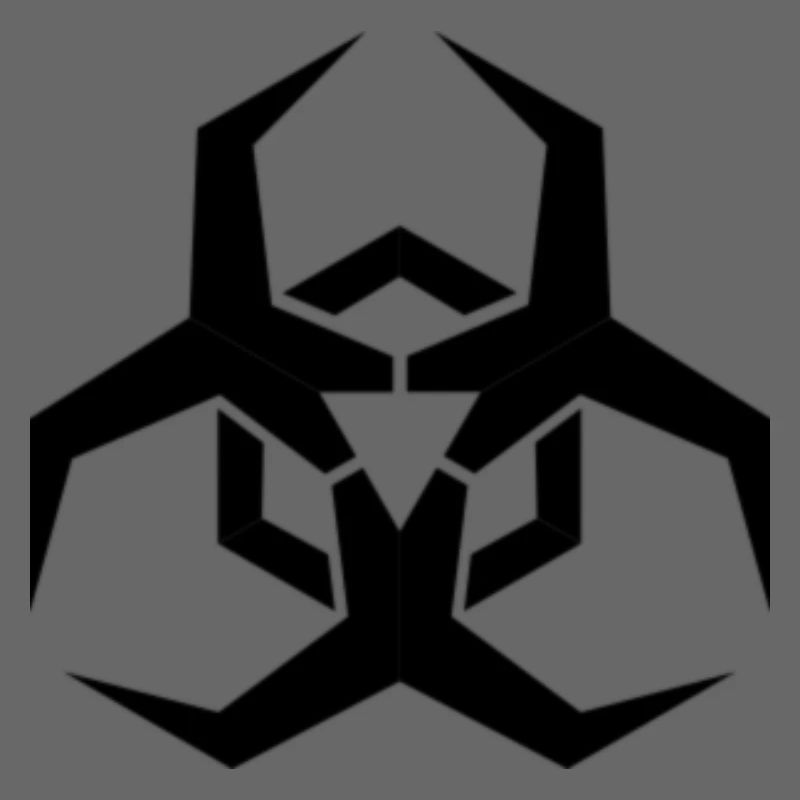 Angular Biohazard Symbole