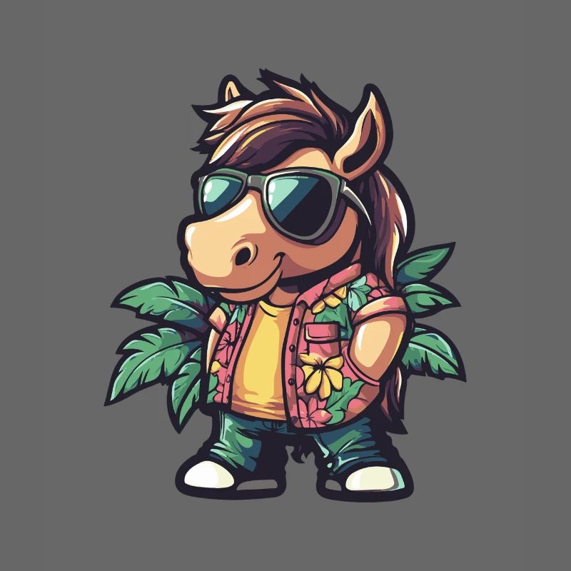 Pferd Cool Sommer