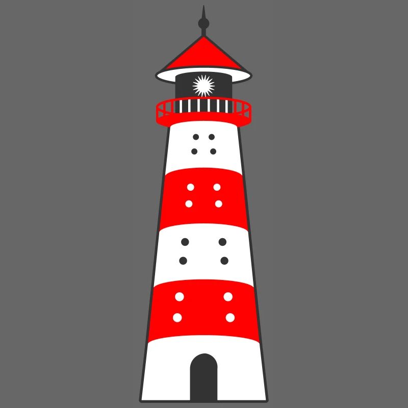 Lighthouse white-red