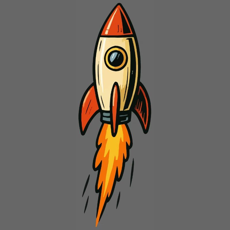 Illustration de fusée Fire Flight