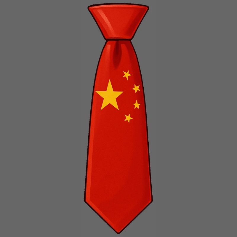 Cravate chinoise – Conception du drapeau