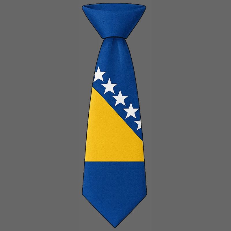 Cravate Bosnie – Conception du drapeau