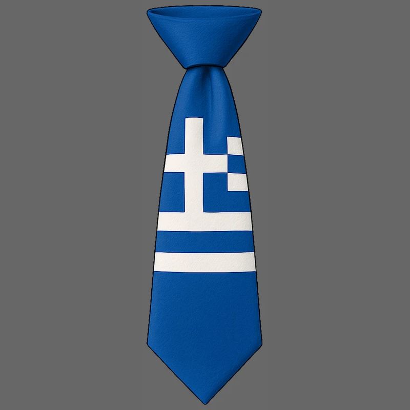 Cravate grecque – Drapeau