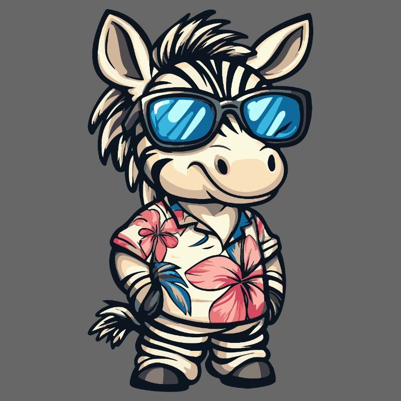 Zebra Comic Cool Sommer