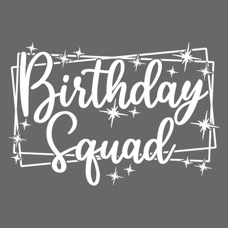 Birthday Squad Matching Gruppe Geburtstagsfeier Geschenk