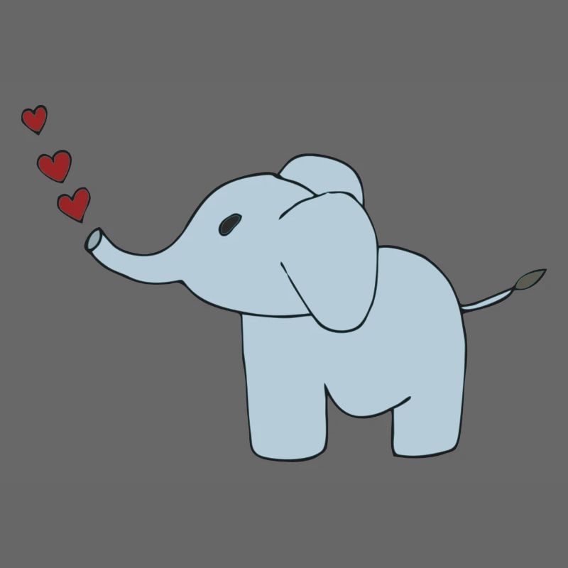 elefant herzen