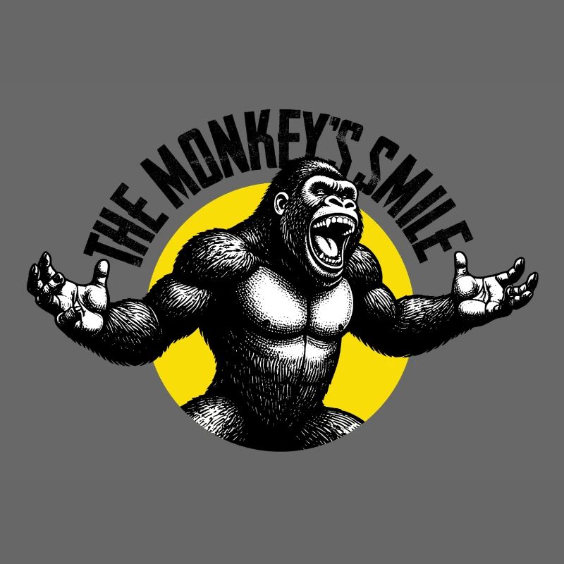 Brüllender Gorilla