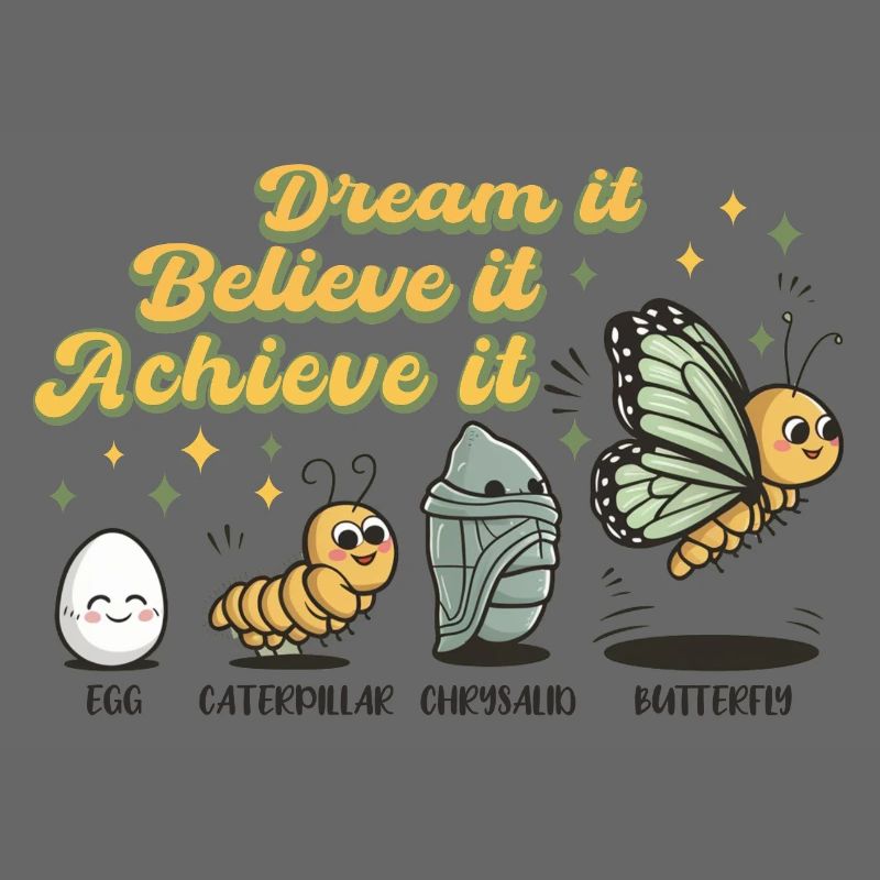 Chenille Schmetterling Schule Evolution Geschenk