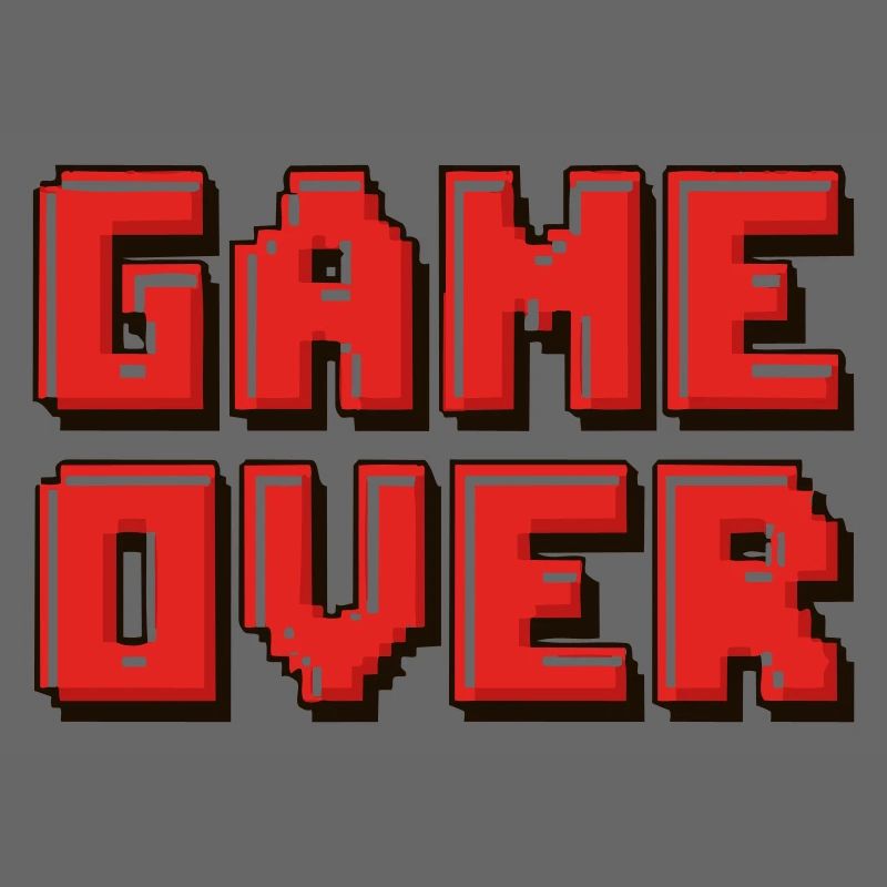 Pixel Game Over Retro-Banner