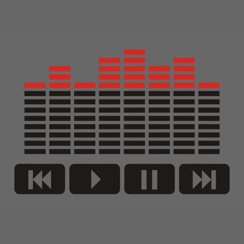 Equalizer audio player dj