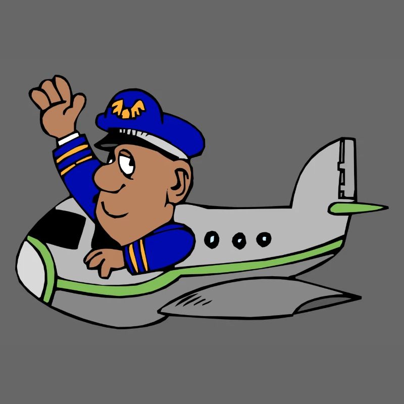 Flugzeug mit Pilot