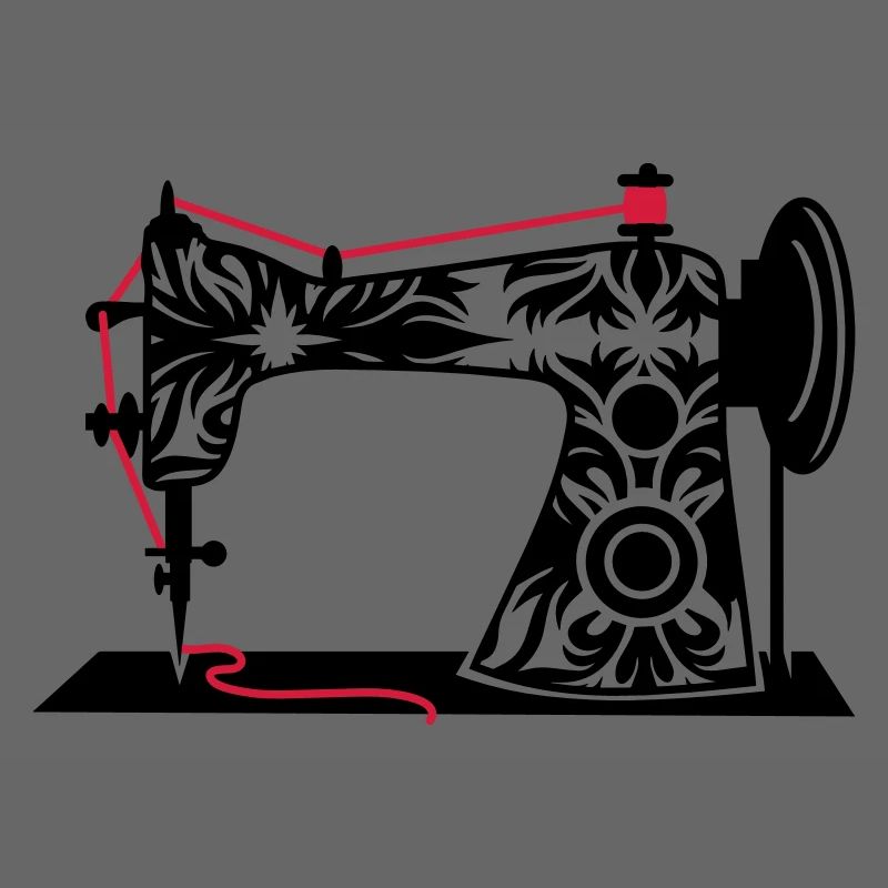 Une antique machine à coudre