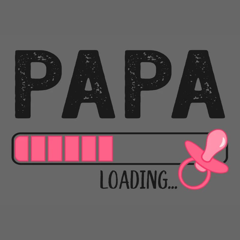 Papa Loading Werdender Vater Schwangerschaft