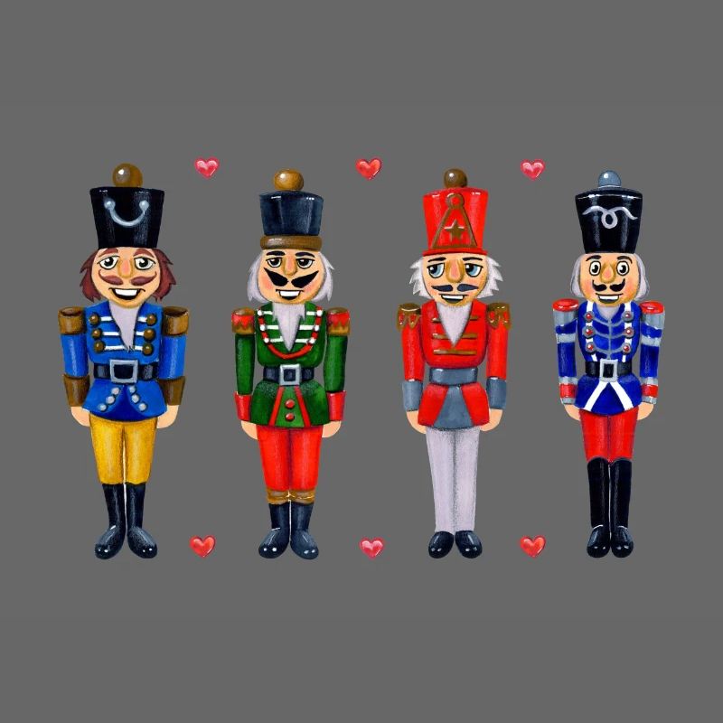 FOUR FUNNY NUTCRACKERS