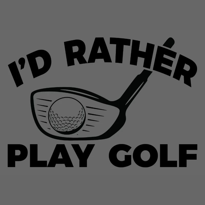 Lustiger Golfspieler