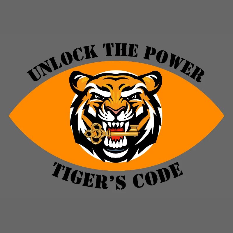 Dynamisches Tiger-Emblem-Design