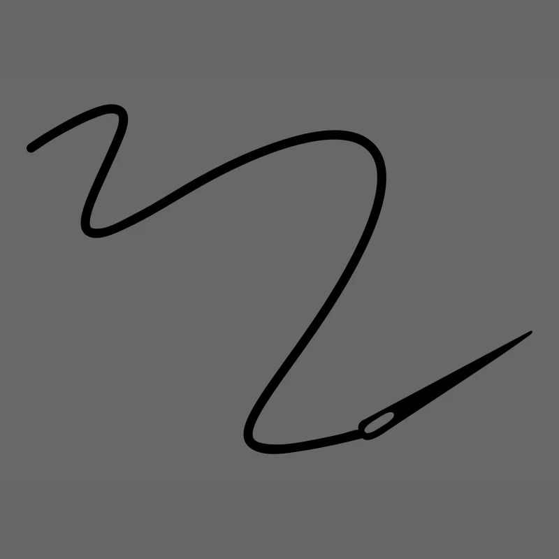 Needle with thread