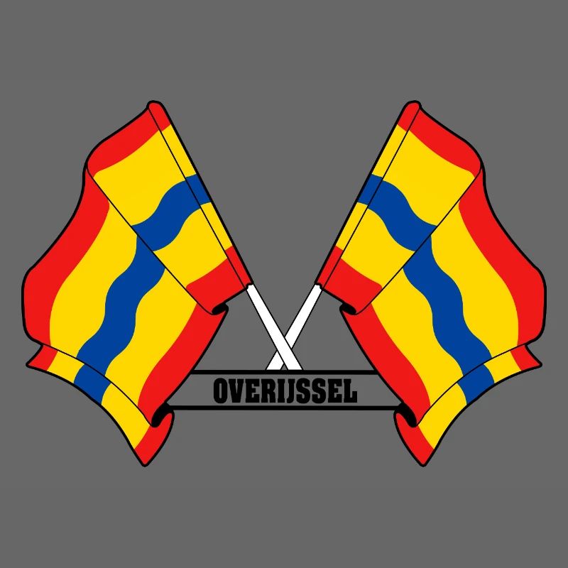Texte à deux drapeaux OVERIJSSEL