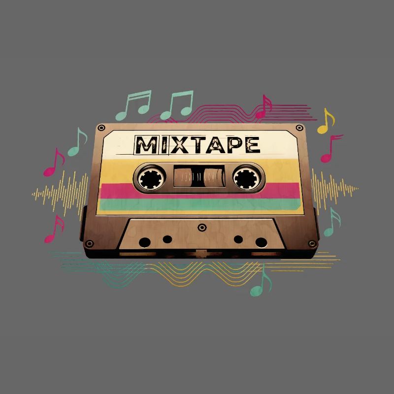 Retro Mixtape NeonNotes
