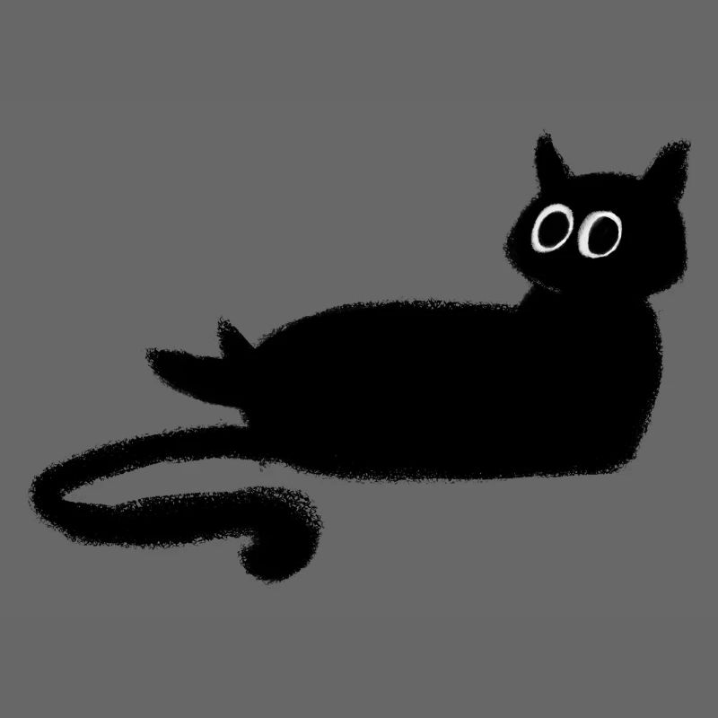 Anthrazit Schwarze Katze