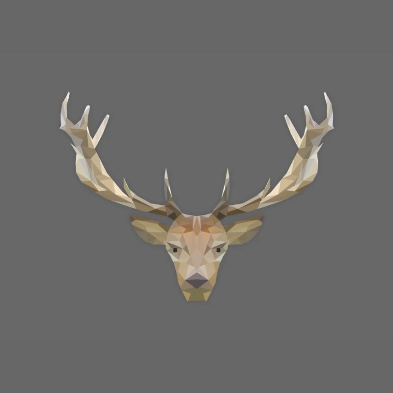 Low Poly Hirsch