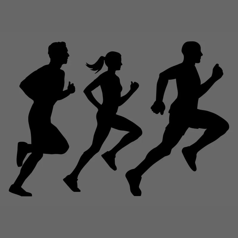 runner group Läufer Gruppe Team