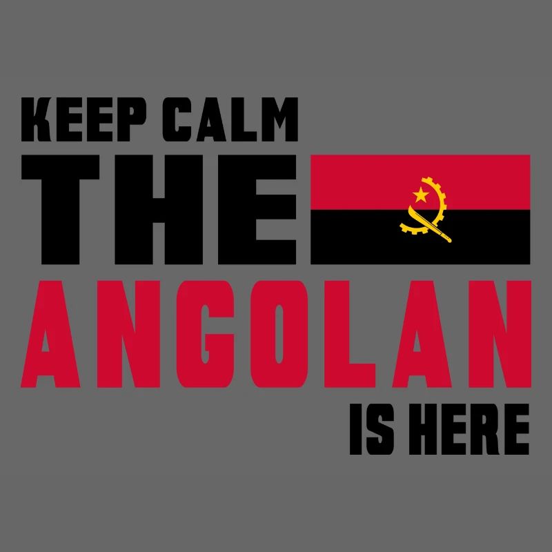 Conception du drapeau Angola Keep Calm