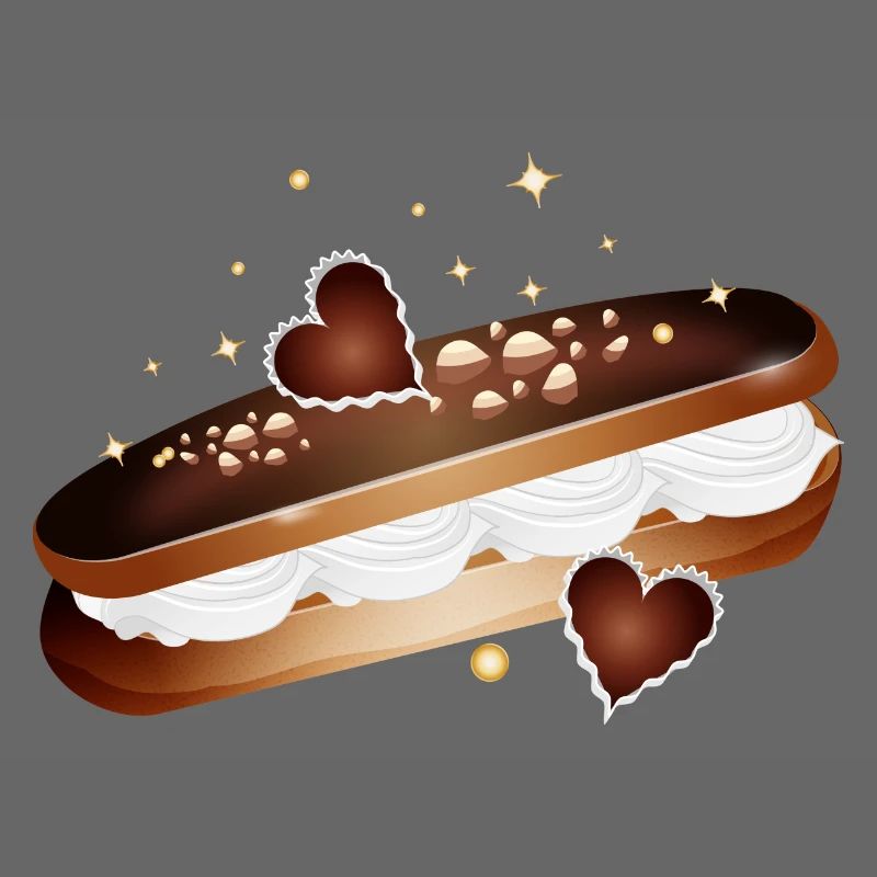 Illustration d’un éclair rempli de cœurs