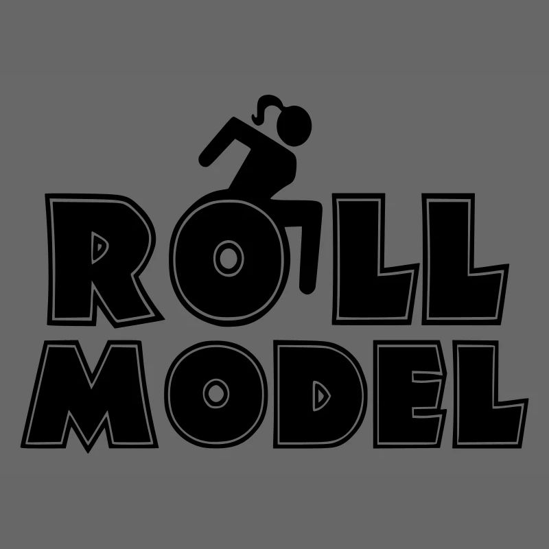 Weibliche Rollstuhlfahrerin ist ein Vorbild *