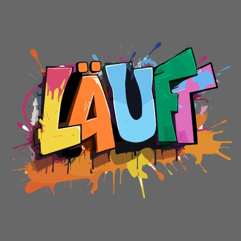 Läuft Statement Läufer Graffiti Lustige Sprüche