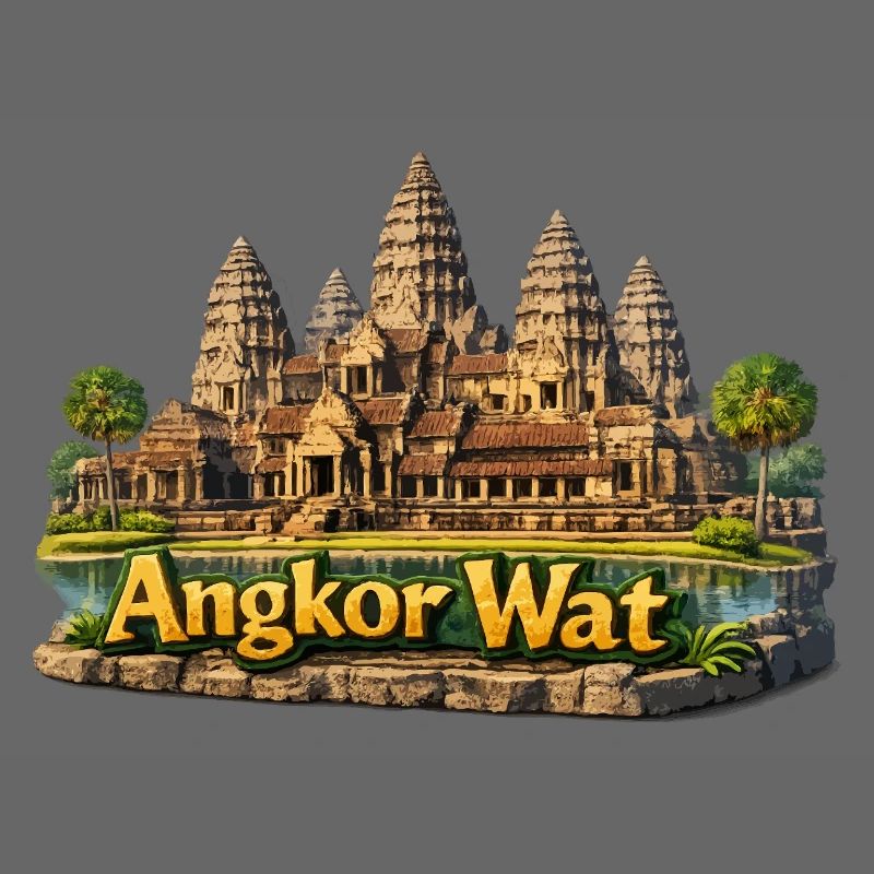 Angkor Wat : complexe du temple aux couleurs du sable