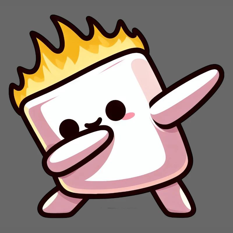 Marshmallow Fire Flame Grilling Dab
