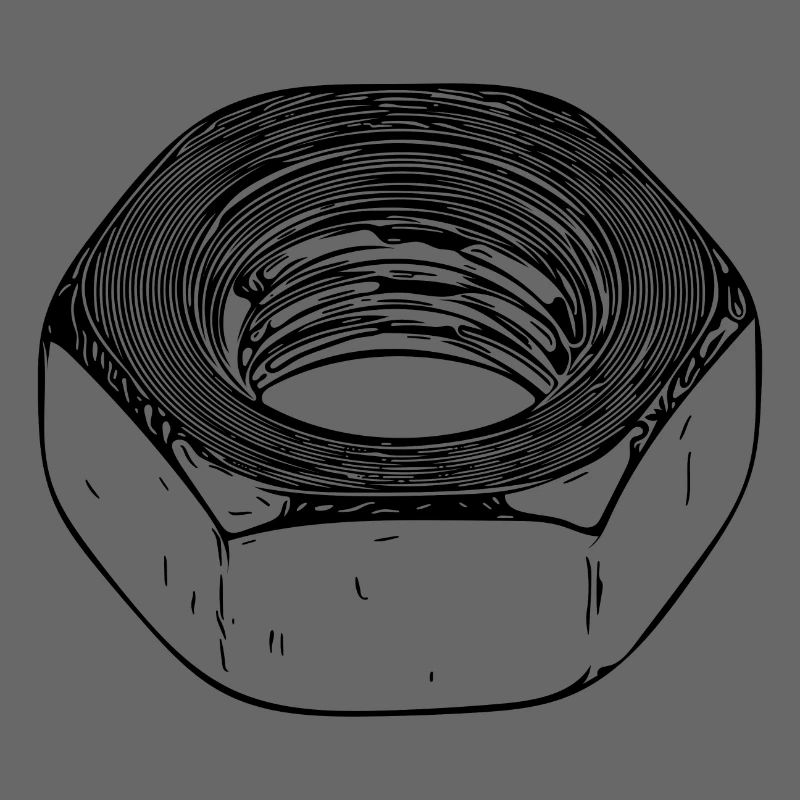 Écrou à vis avec surface vintage