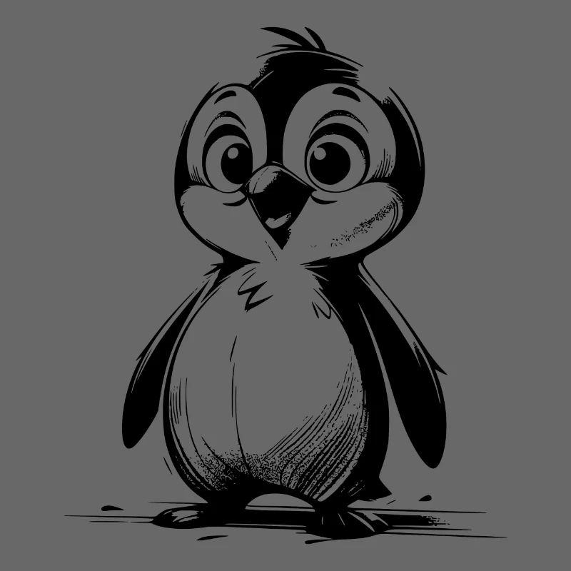 Style de dessin de pingouins de dessin animé Penguin