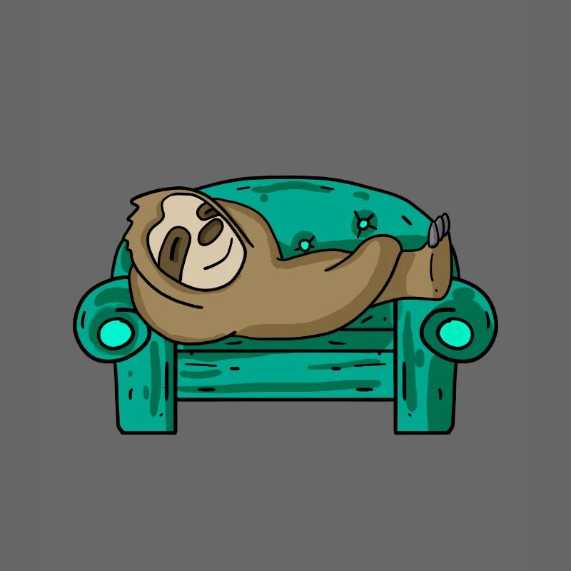 Sloth funny on sofa gift