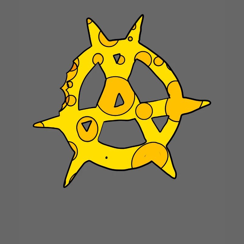 Anarchy symbol cheese