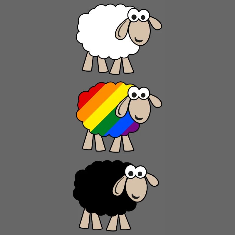 Regenbogen Schaf