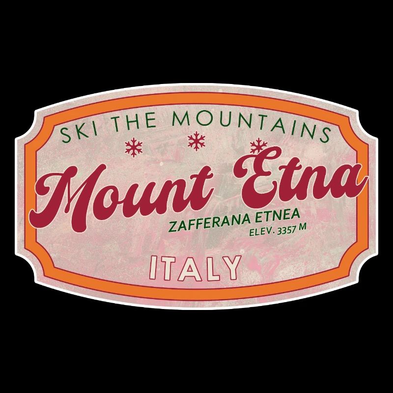 Ätna Italienisches Skiabzeichen