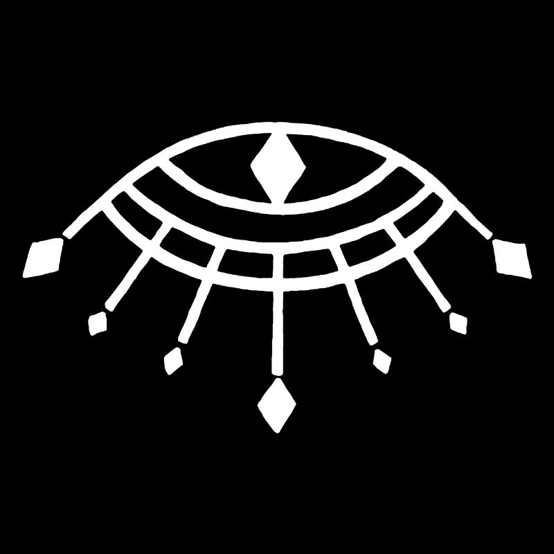 Symbole blanc du dieu Horus