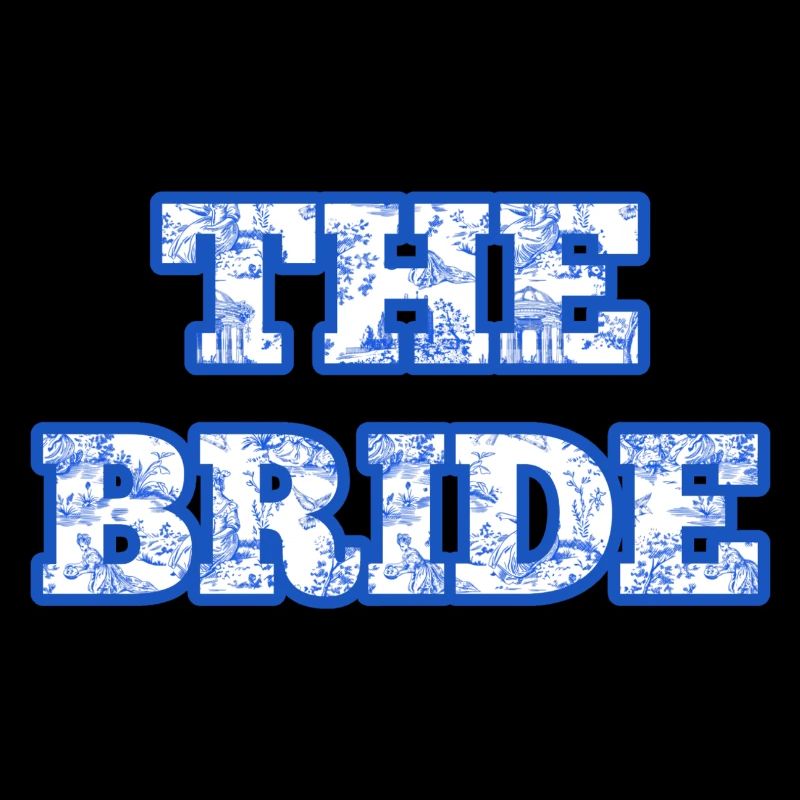 The bride chinoiserie bleu
