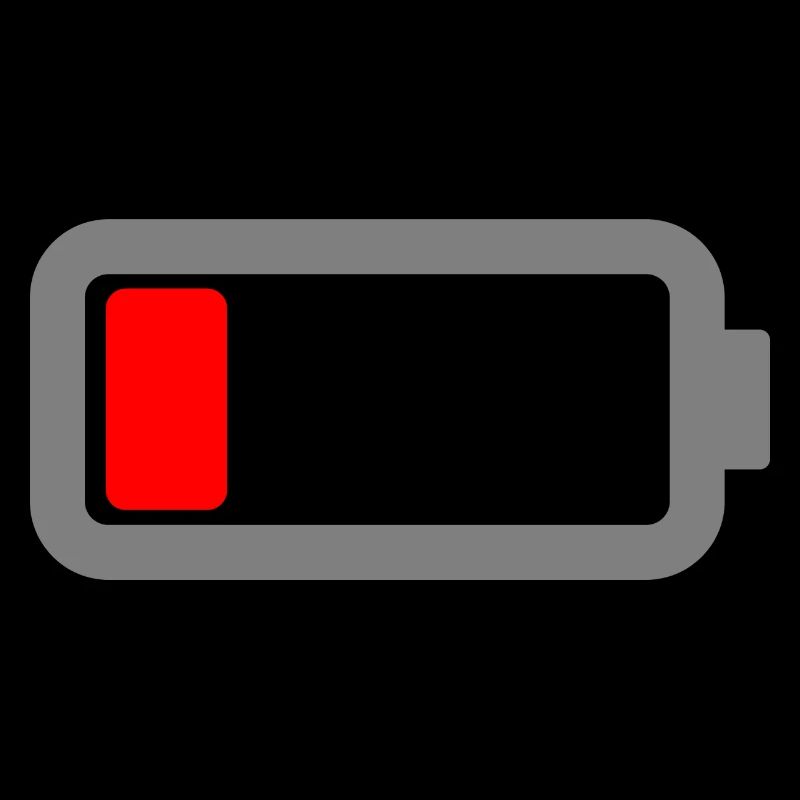 La batterie est vide