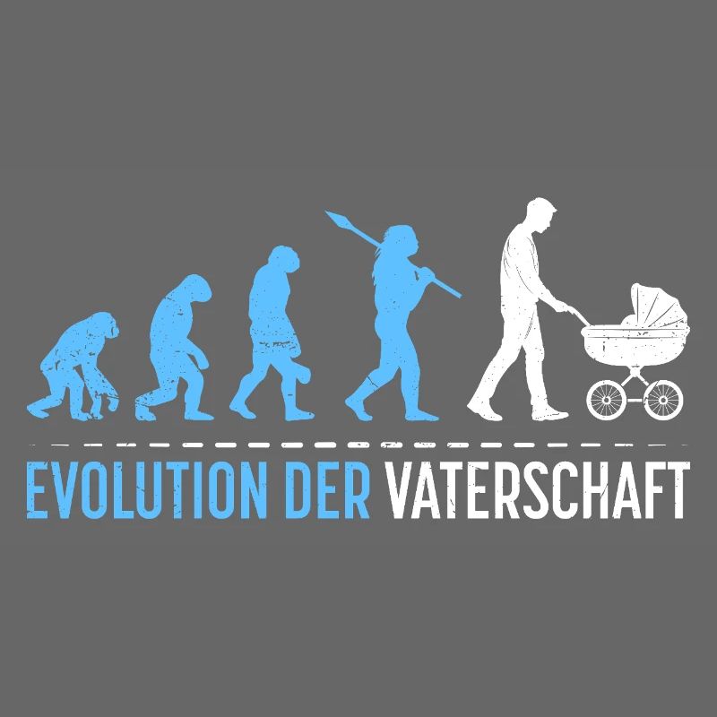 Werdender Vater EVOLUTION DER VATERSCHAFT Lustig