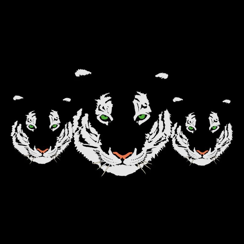 Tiger, white tiger, tiger trio
