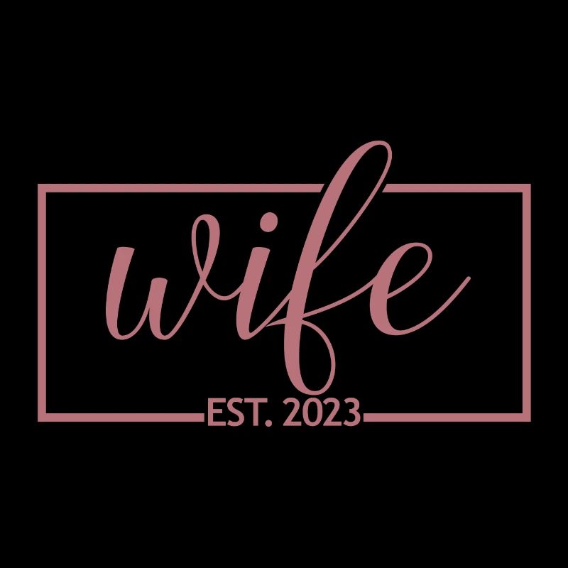 Ehefrau Est. 2023 Verlobung Brautdusche Hochzeit
