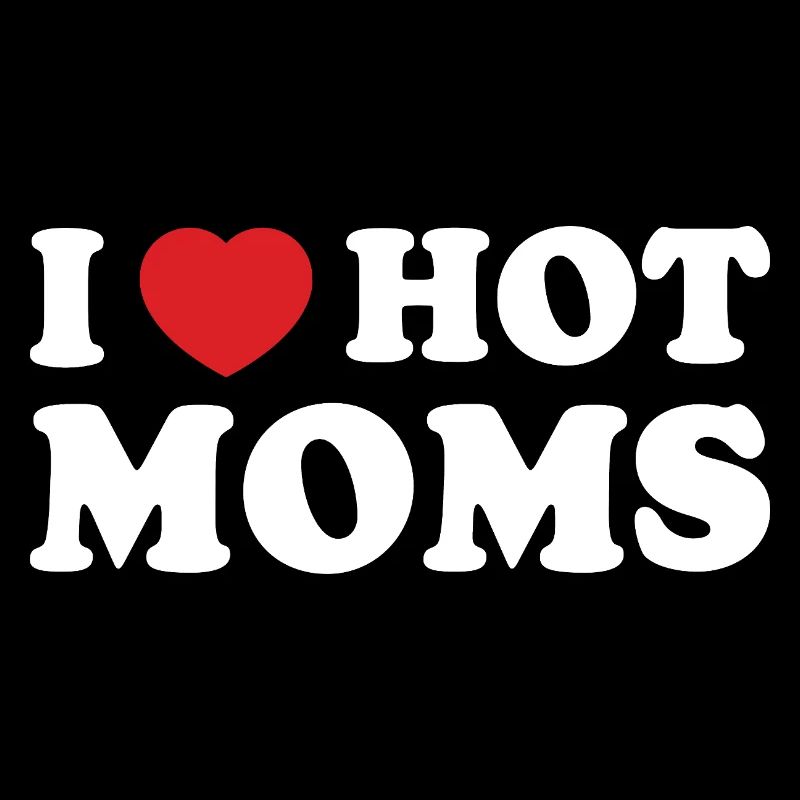 Bold Retro Heart Mom Slogan Tee