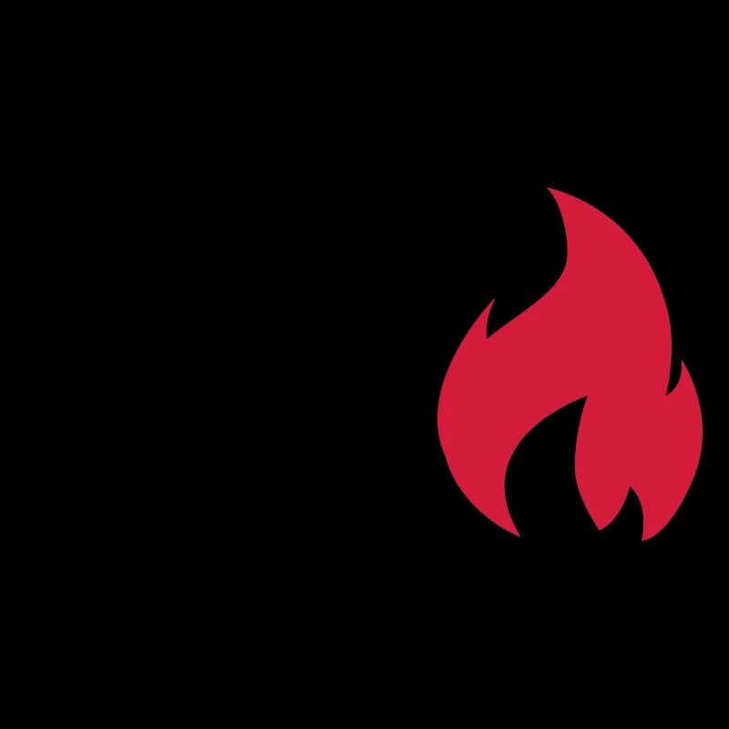 on fire
